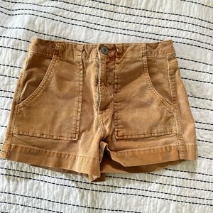 American eagle high rise corduroy shorts